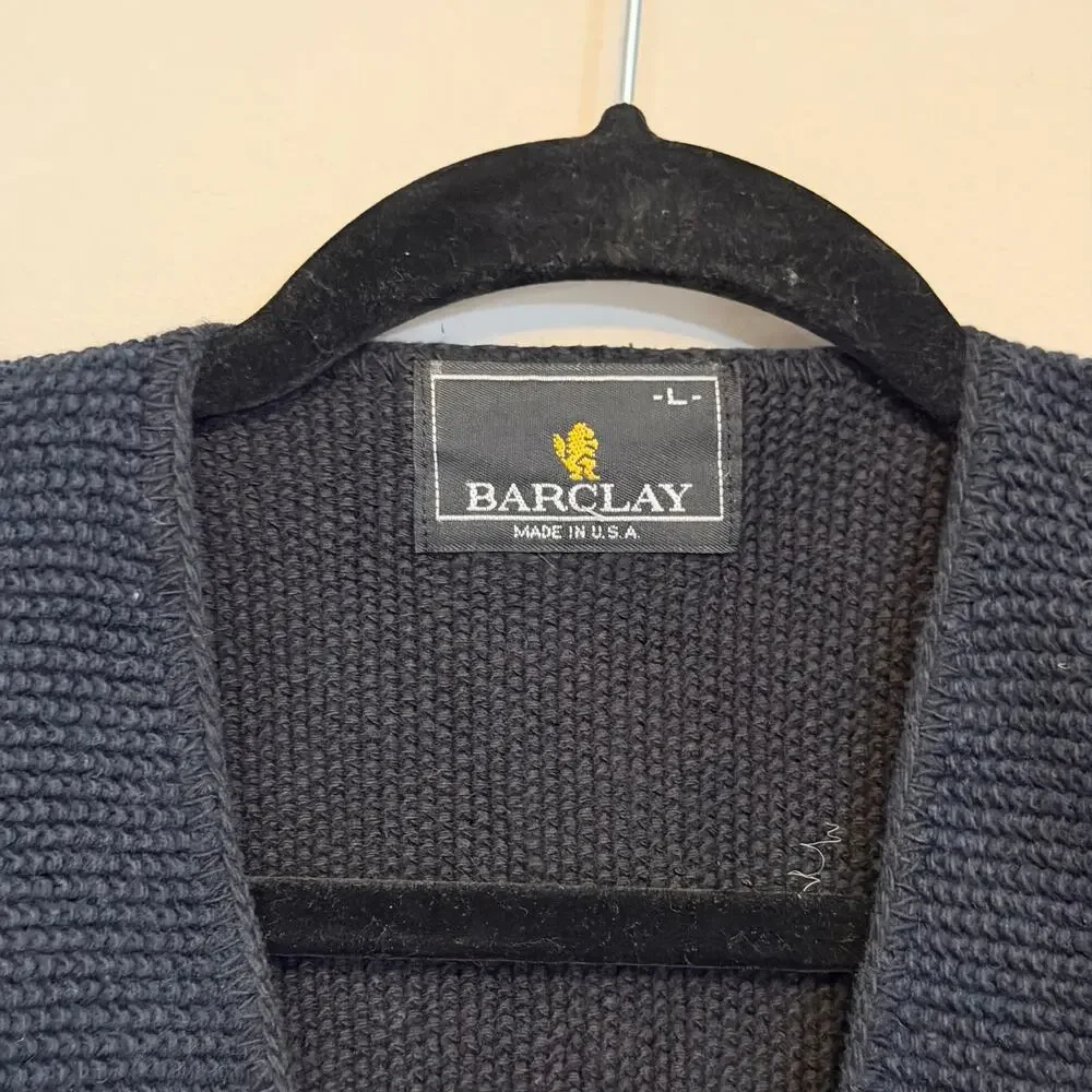 Barclay Colorblock Sweater Vest Mens L Red Blue Grandpacore Mature Heritage USA